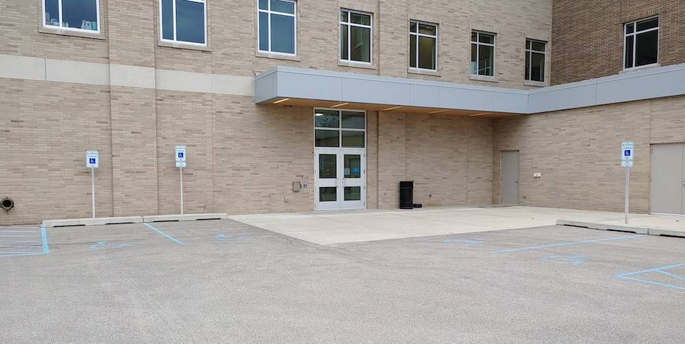 Raleigh J Finkelstein Hall Parking Lot Entrance